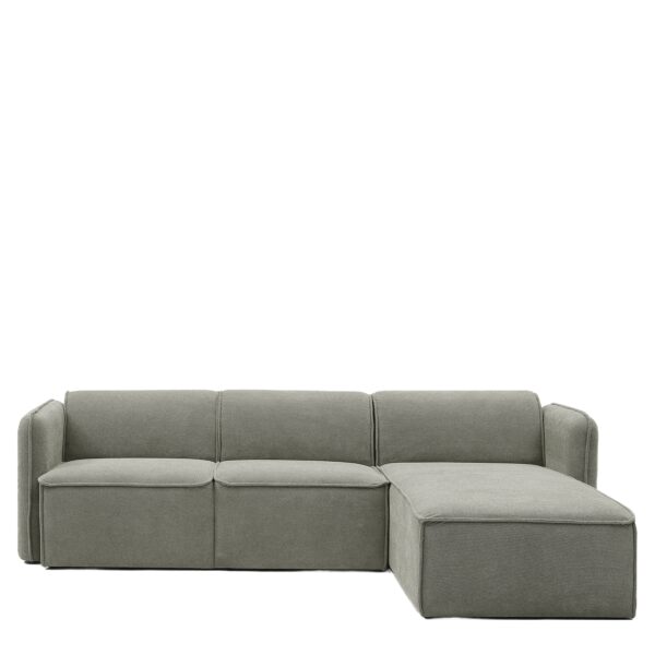 Καναπές Γωνιακός Αναστρέψιμος ArteLibre MAFFEI Γκρι Ύφασμα 268x163x76cm.  14300041