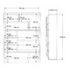 Βιβλιοθήκη Decora pakoworld σε oak-λευκό απόχρωση 90x22x123.6εκ.  176-000204