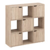 184-000112 Βιβλιοθήκη Bookel pakoworld σε sonoma απόχρωση 88.5x27.5x89.3εκ. 184-000112
