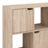 184-000112-3 Βιβλιοθήκη Bookel pakoworld σε sonoma απόχρωση 88.5x27.5x89.3εκ. 184-000112