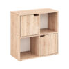 184-000114-1 Βιβλιοθήκη Bookel pakoworld σε sonoma απόχρωση 59.6x27.5x60.4εκ. 184-000114