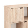 184-000114-3 Βιβλιοθήκη Bookel pakoworld σε sonoma απόχρωση 59.6x27.5x60.4εκ. 184-000114