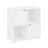 184-000115 Βιβλιοθήκη Bookel pakoworld σε λευκή απόχρωση 59.6x27.5x60.4εκ. 184-000115