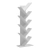 230-000153 Βιβλιοθήκη Fyllo pakoworld λευκό 50x25x141.5εκ. 230-000153