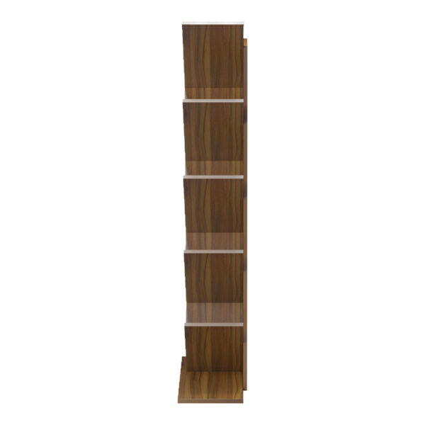 230-000154-3 Βιβλιοθήκη Fyllo pakoworld καρυδί 50x25x141.5εκ. 230-000154