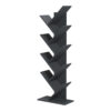230-000155-2 Βιβλιοθήκη Fyllo pakoworld ανθρακί 50x25x141.5εκ. 230-000155
