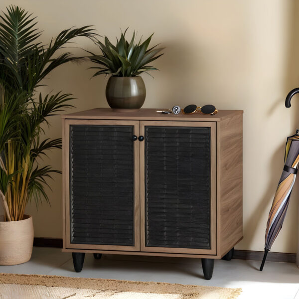 Παπουτσοθήκη-ντουλάπι Ronan pakoworld χρώμα καρυδί 70.5x35x66εκ.  249-000001