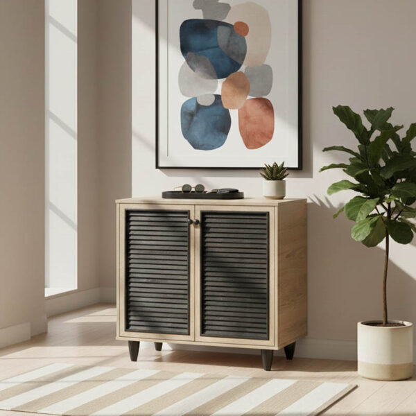 Παπουτσοθήκη-ντουλάπι Ronan pakoworld χρώμα φυσικό 70.5x35x66εκ.  249-000002