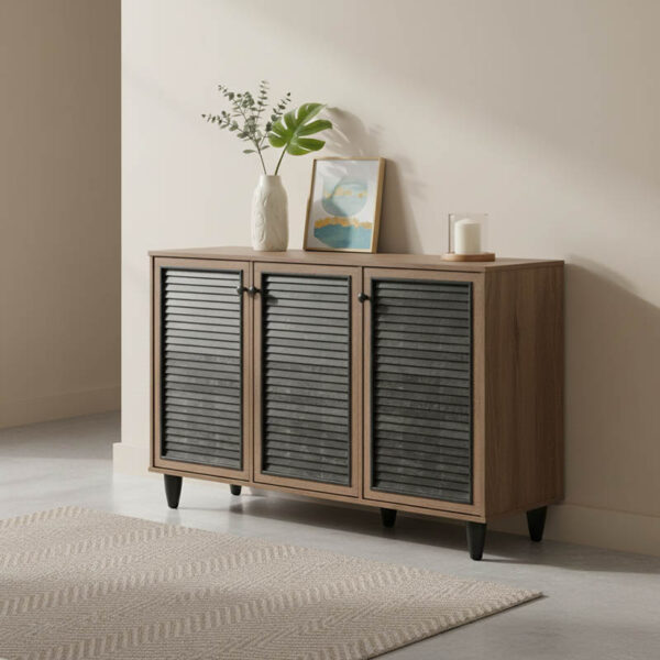 Παπουτσοθήκη-ντουλάπι Ronan pakoworld χρώμα καρυδί 105x35x66εκ.  249-000004