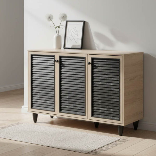 Παπουτσοθήκη-ντουλάπι Ronan pakoworld χρώμα φυσικό 105x35x66εκ.  249-000005