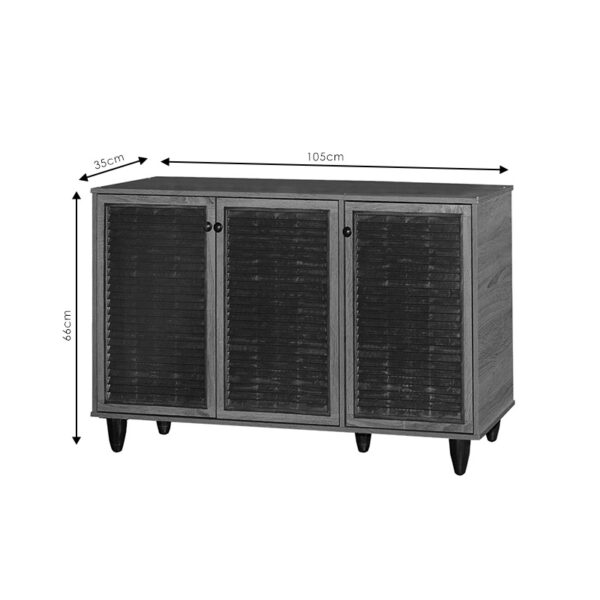 Παπουτσοθήκη-ντουλάπι Ronan pakoworld χρώμα wenge 105x35x66εκ.  249-000006