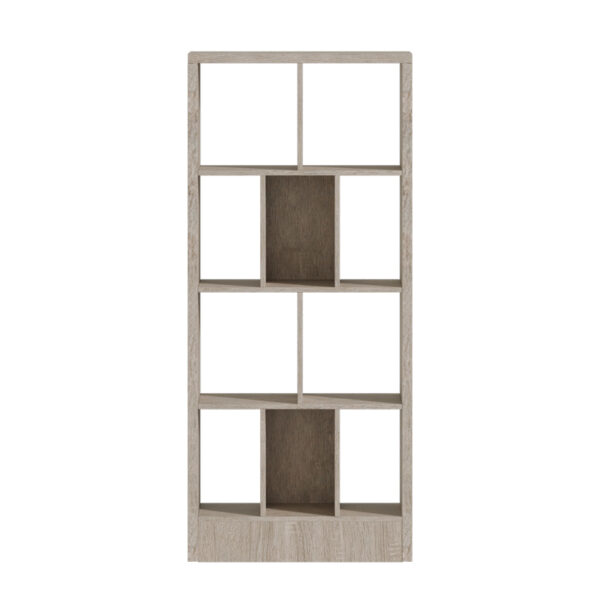 Βιβλιοθήκη Dividre pakoworld sonoma oak μελαμίνης 80x30x181εκ.  249-000049
