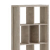Βιβλιοθήκη Dividre pakoworld sonoma oak μελαμίνης 80x30x181εκ.  249-000049