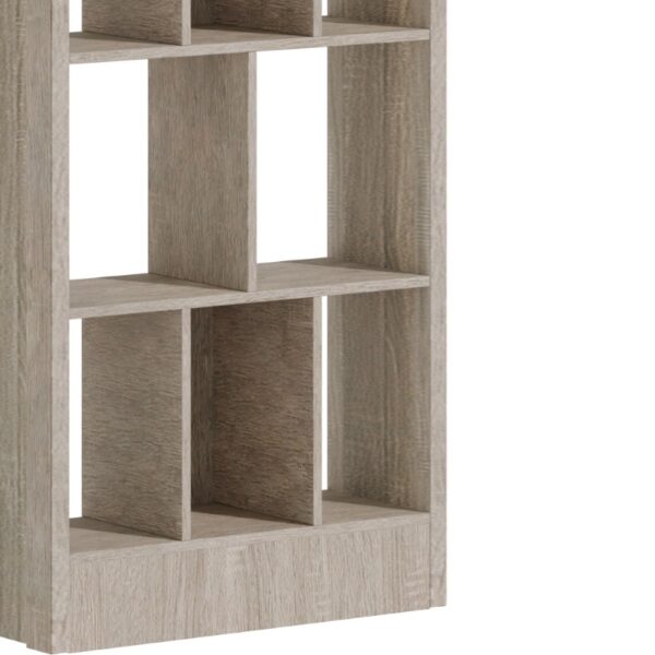 Βιβλιοθήκη Dividre pakoworld sonoma oak μελαμίνης 80x30x181εκ.  249-000049