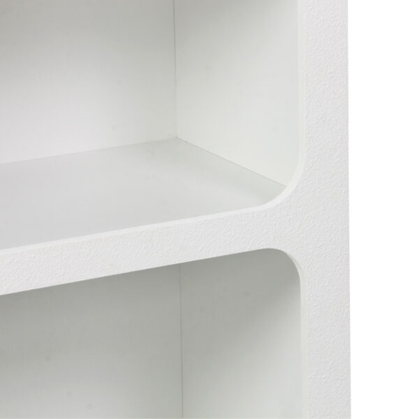 Βιβλιοθήκη-ραφιέρα Emersi pakoworld mdf σε λευκή απόχρωση 70x35x100εκ.  260-000039