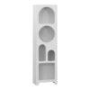 260-000041-1 Βιβλιοθήκη Emersi pakoworld mdf σε λευκή απόχρωση 48x35x180εκ. 260-000041