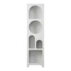 260-000041-2 Βιβλιοθήκη Emersi pakoworld mdf σε λευκή απόχρωση 48x35x180εκ. 260-000041