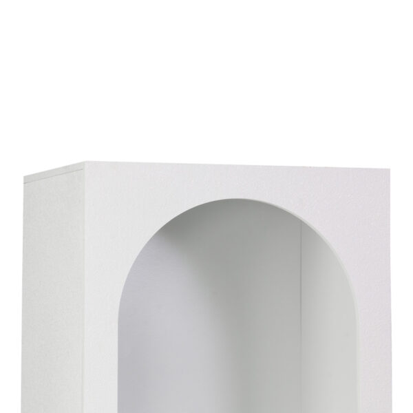 260-000041-3 Βιβλιοθήκη Emersi pakoworld mdf σε λευκή απόχρωση 48x35x180εκ. 260-000041