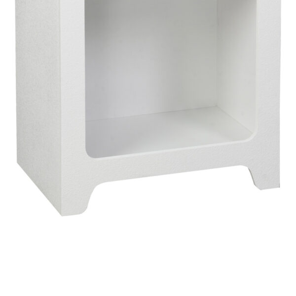 260-000041-5 Βιβλιοθήκη Emersi pakoworld mdf σε λευκή απόχρωση 48x35x180εκ. 260-000041