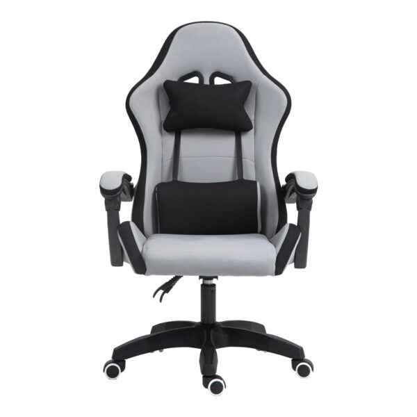 275-000015-5 Καρέκλα γραφείου gaming Gline pakoworld μαύρο-γκρι ύφασμα μαύρο pp 60x59x118εκ. 275-000015