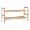 Παπουτσοθήκη Steper pakoworld 8 ζευγών ξύλο ελάτου σε φυσική απόχρωση 71x26x40εκ.  408-000014