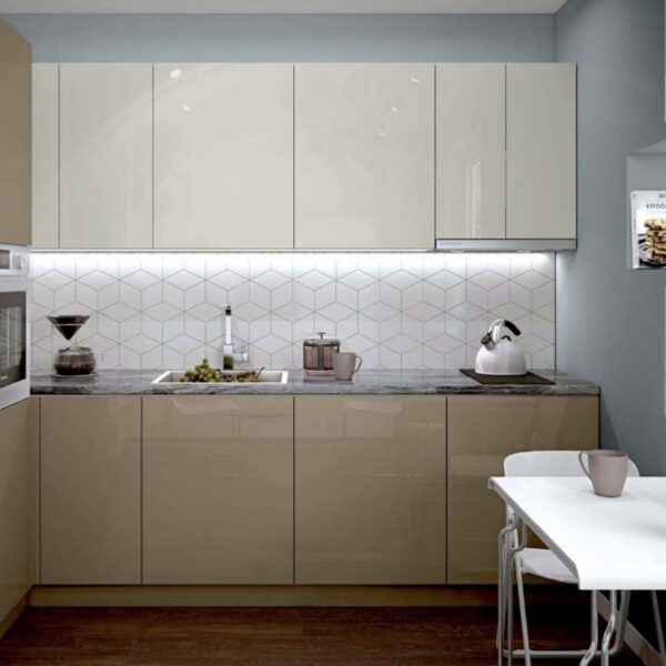 Σύνθεση Κουζίνας μήκος 10.00 μ ύψος 2,17 μ βάθος 0,60 μ,  Glosmax 242/280 Vizon, Genomax