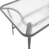 130-000081-5 Tραπεζαρία Calan-Ensure pakoworld σετ 7τεμ σκούρο ανθρακί μέταλλο και textilene ανθρακί 140x80x70εκ. 130-000081