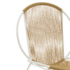 152-000043-5 Καρέκλα Dapper pakoworld λευκό μέταλλο-pe φυσικό 64.5x71x92.5εκ. 152-000043