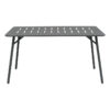Τραπεζαρία Moraja Deraby pakoworld σετ 5τεμ μαύρο μέταλλο 140x80x72εκ.  200-001680