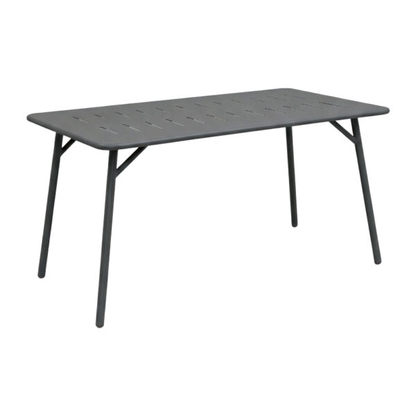Τραπεζαρία Moraja Deraby Ι pakoworld σετ 5τεμ μαύρο μέταλλο 140x80x72εκ.  200-001682