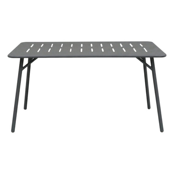 Τραπεζαρία Moraja Deraby Ι pakoworld σετ 5τεμ μαύρο μέταλλο 140x80x72εκ.  200-001682