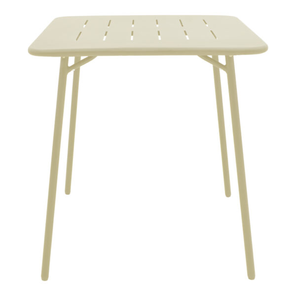 200-001693-3 Τραπεζαρία Moraja Federal pakoworld σετ 3τεμ κρεμ μέταλλο 70x70x73εκ. 200-001693