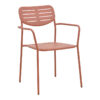200-001695-4 Τραπεζαρία Moraja Deraby pakoworld σετ 3τεμ terracotta μέταλλο 70x70x73εκ. 200-001695
