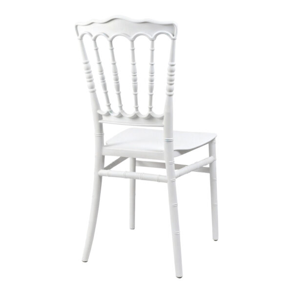 326-000054-2 Καρέκλα Napoleon pakoworld pp λευκή 38,5x46,5x89εκ. 326-000054