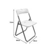 Καρέκλα catering-συνεδρίου πτυσσόμενη Edison pakoworld λευκό 38x49x73εκ.  326-000061