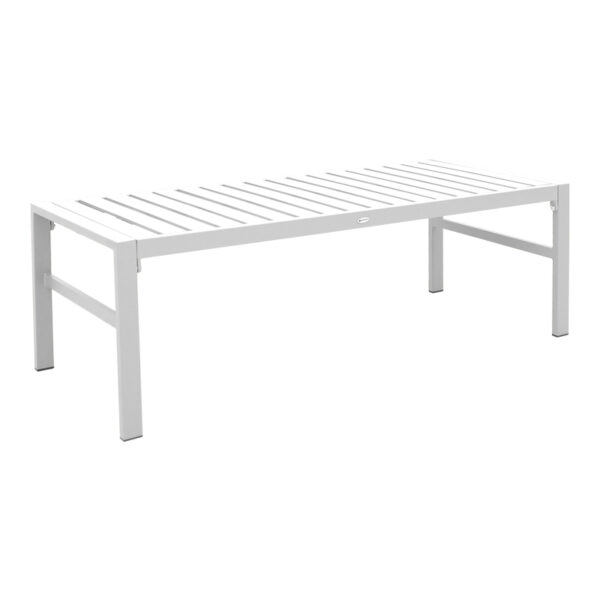 401-000005-4 Σαλόνι Gardenly Ι pakoworld σετ 4τμχ αλουμίνιο σε λευκή απόχρωση με γκρι-μπεζ μαξιλάρια. 401-000005